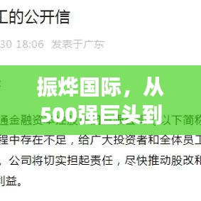 振燁國(guó)際，從500強(qiáng)巨頭到涉嫌非法集資的驚人隕落