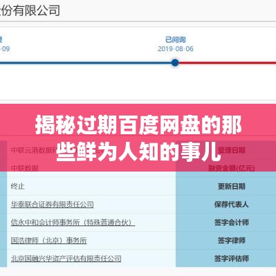 揭秘過(guò)期百度網(wǎng)盤(pán)的那些鮮為人知的事兒